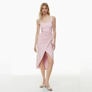 ARITZIA Wilfred Saturn Midi Dress, Sugarplum Lilac, Size Large